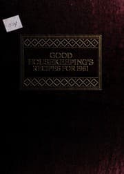 Tapa de Good housekeeping's recipes for 1981
