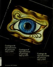Tapa de Catalogue de reproductions de peintures 1860 à 1979 et dix-sept plans d'expositions =
