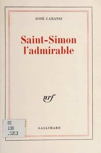Tapa de Saint-Simon l'admirable