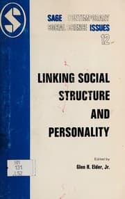 Tapa de Linking social structure and personality