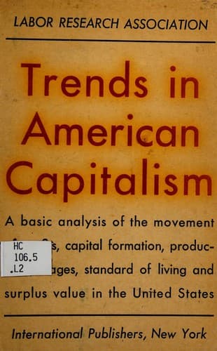 Tapa de Trends in American capitalism