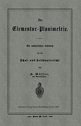 Tapa de Die Elementar-Planimetrie