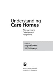 Tapa de Understanding care homes