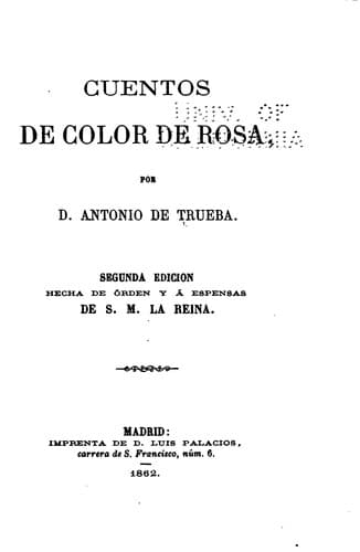 Tapa de Cuentos de color de Rosa