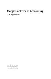 Tapa de Margins of error in accounting
