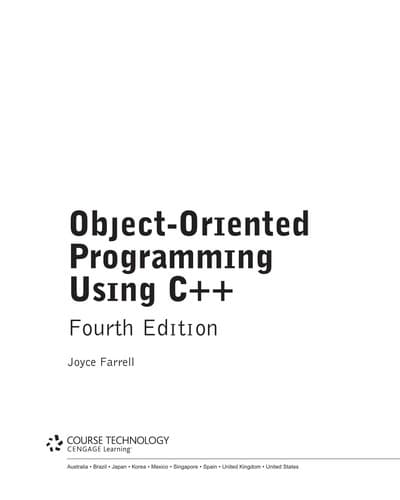 Tapa de Object-oriented programming using C++