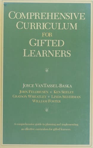 Tapa de Comprehensive curriculum for gifted learners