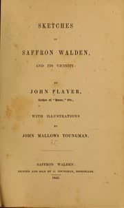 Tapa de Sketches of Saffron Walden, and its vicinity