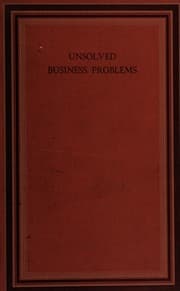 Tapa de Unsolved business problems