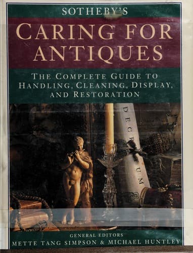 Tapa de Sotheby's caring for antiques
