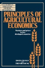 Tapa de Principles of agricultural economics