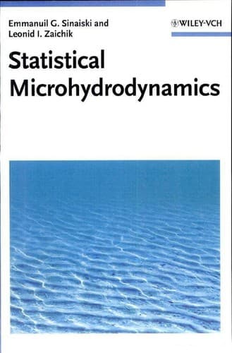 Tapa de Statistical microhydrodynamics