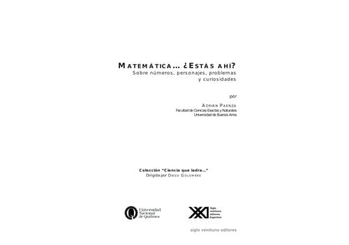 Tapa de Matemática-- estás ahí?