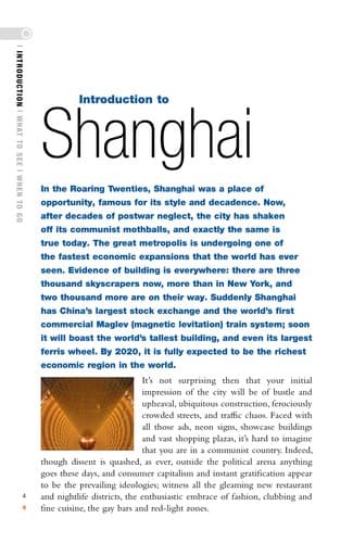 Tapa de The rough guide to Shanghai