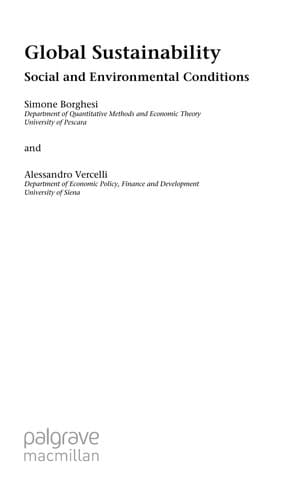 Tapa de Global sustainability