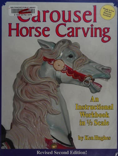 Tapa de Carousel horse carving