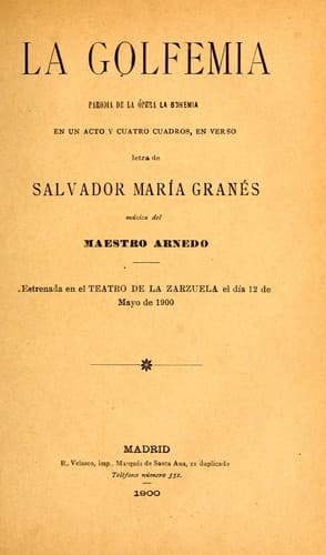 Tapa de La golfemia