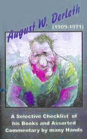 Tapa de August W. Derleth (1909-1971)
