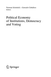 Tapa de Political economy of institutions, democracy and voting