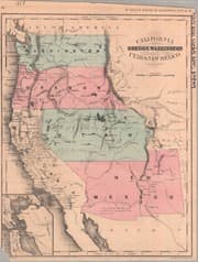 Tapa de California, Oregon, Washington, Utah & New Mexico