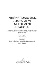 Tapa de International and comparative employment relations