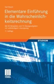 Tapa de Elementare einfhrung in die wahrscheinlichkeitsrechnung