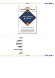 Tapa de Intercultural business