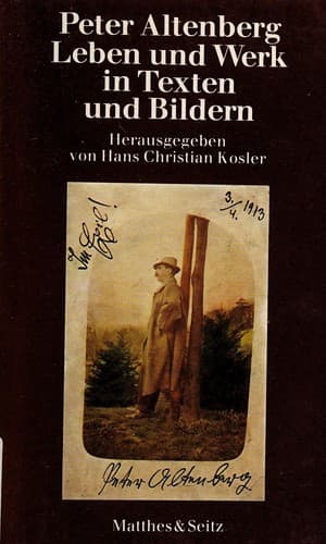 Tapa de Peter Altenberg