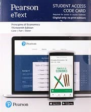 Tapa de Pearson eText for Principles of Economics -- Access Card