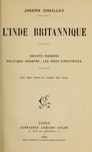 Tapa de L'Inde britannique