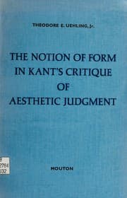 Tapa de The notion of form in Kant's Critique of aesthetic judgment