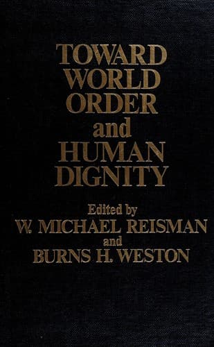 Tapa de Toward world order and human dignity