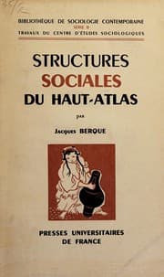 Tapa de Structures sociales du Haut-Atlas