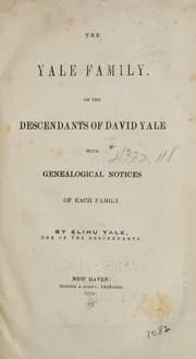 Tapa de The Yale family
