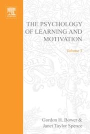 Tapa de Psychology of Learning and Motivation, 3.