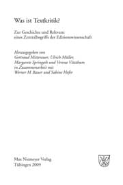 Tapa de Was ist Textkritik?