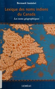 Tapa de Lexique des noms indiens du Canada