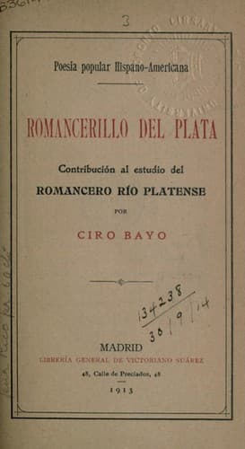 Tapa de Romancerillo del Plata