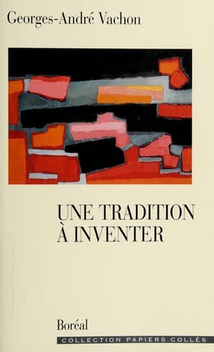 Tapa de Une tradition à inventer