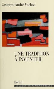 Tapa de Une tradition à inventer