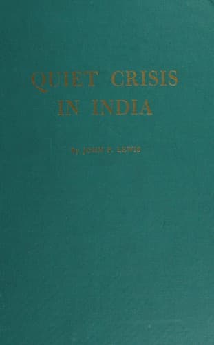 Tapa de Quiet crisis in India