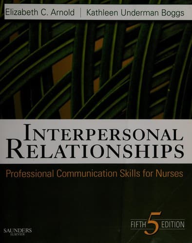 Tapa de Interpersonal relationships