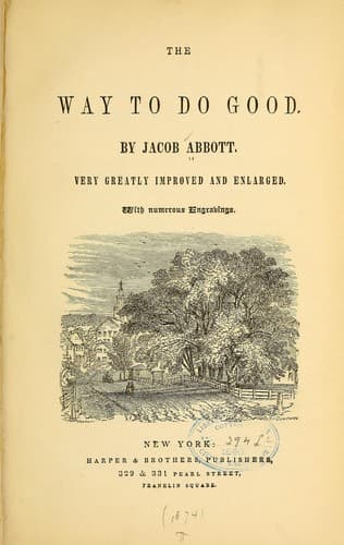 Tapa de The way to do good