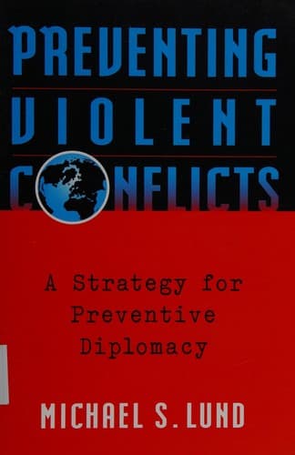 Tapa de Preventing violent conflicts
