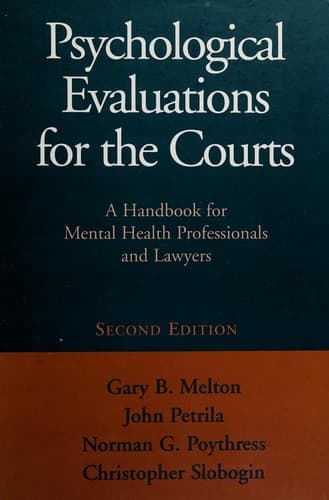 Tapa de Psychological evaluations for the courts