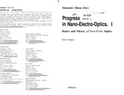 Tapa de Progress in nano-electro-optics