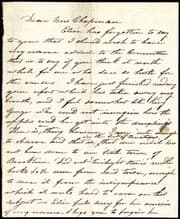 Tapa de [Letter to] Dear Mrs. Chapman