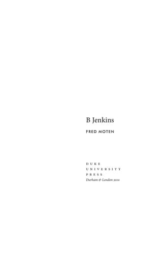 Tapa de B Jenkins