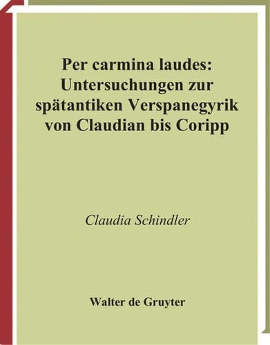 Tapa de Per carmina laudes