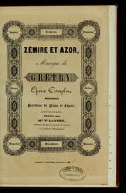 Tapa de Zémire et Azor